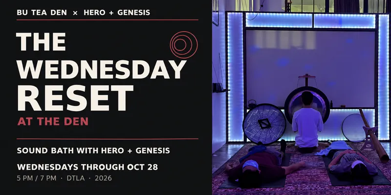 The Wednesday Reset: Sound Bath with HERO + Genesis event flyer