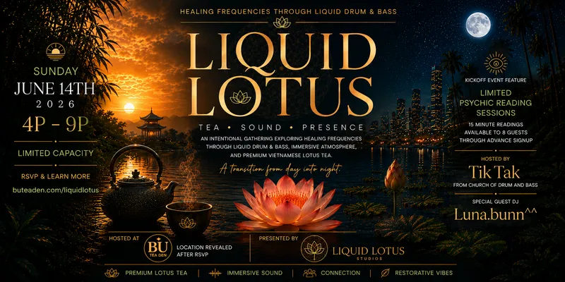 Liquid Lotus event flyer